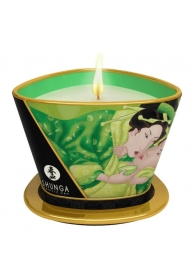 Массажная свеча Exotic Green Tea с ароматом зелёного чая - 170 мл. - Shunga - купить с доставкой в Новочебоксарске