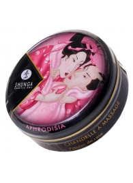 Массажная свеча Rose Petals с ароматом розы - 30 мл. - Shunga - купить с доставкой в Новочебоксарске