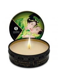 Массажная свеча Exotic Green Tea с ароматом зелёного чая - 30 мл. - Shunga - купить с доставкой в Новочебоксарске