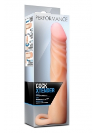 Телесная насадка на пенис Cock Xtender - 17,7 см. - Blush Novelties - в Новочебоксарске купить с доставкой