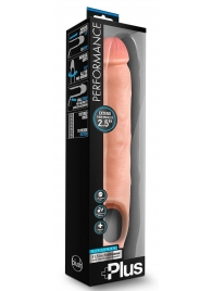 Телесная насадка-удлинитель 11.5 Inch Silicone Cock Sheath Penis Extender - 29,2 см. - Blush Novelties - в Новочебоксарске купить с доставкой