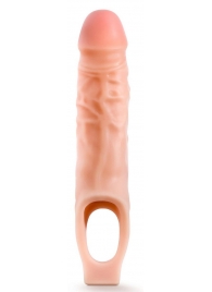 Телесная насадка на пенис 9 Inch Cock Sheath Extender - 22,2 см. - Blush Novelties - в Новочебоксарске купить с доставкой