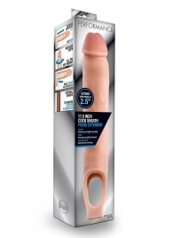 Телесная насадка на пенис 11.5 Inch Cock Sheath Penis Extender - 29,2 см. - Blush Novelties - в Новочебоксарске купить с доставкой