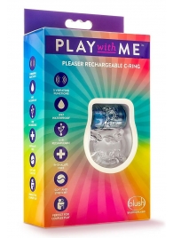 Фиолетовое эрекционное виброкольцо Pleaser Rechargeable C-Ring - Blush Novelties - в Новочебоксарске купить с доставкой