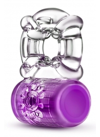 Фиолетовое эрекционное виброкольцо Pleaser Rechargeable C-Ring - Blush Novelties - в Новочебоксарске купить с доставкой