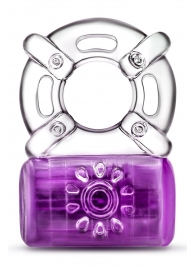 Фиолетовое эрекционное виброкольцо One Night Stand Vibrating C-Ring - Blush Novelties - в Новочебоксарске купить с доставкой