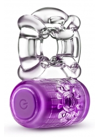 Фиолетовое эрекционное виброкольцо One Night Stand Vibrating C-Ring - Blush Novelties - в Новочебоксарске купить с доставкой