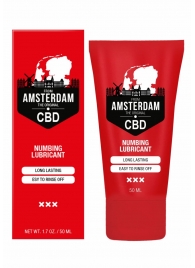 Пролонгирующий лубрикант Numbing CBD from Amsterdam - 50 мл. - Shots Media BV - купить с доставкой в Новочебоксарске