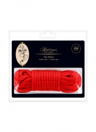 Красная веревка для фиксации - 10 м. - Sweet Caress - купить с доставкой в Новочебоксарске