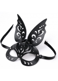 Черная ажурная маска  Зайка  с ушками - Crazy Handmade - купить с доставкой в Новочебоксарске