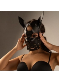 Черная маска  Собака  с ушками - Crazy Handmade - купить с доставкой в Новочебоксарске