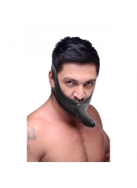 Черный кляп-страпон Masters Mini Face Fuck Strap-On - 14 см. - XR Brands - купить с доставкой в Новочебоксарске