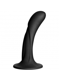 Черная изогнутая насадка Vac-U-Lock G-Spot - 16,5 см. - Doc Johnson - купить с доставкой в Новочебоксарске