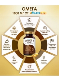 Пищевая добавка SuperCaps OMEGA-3 - 50 капсул (1000 мг) - SuperCaps - купить с доставкой в Новочебоксарске