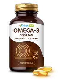Пищевая добавка SuperCaps OMEGA-3 - 50 капсул (1000 мг) - SuperCaps - купить с доставкой в Новочебоксарске