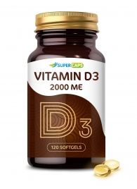 Пищевая добавка SuperCaps VITAMIN D3 2000 ME - 120 капсул - SuperCaps - купить с доставкой в Новочебоксарске