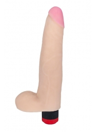 Реалистичный вибромассажёр из приятного на ощупь материала - 21,7 см. - LOVETOY (А-Полимер)