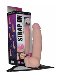 Реалистичный фаллос на поясе Harness - 20,5 см. - LOVETOY (А-Полимер) - купить с доставкой в Новочебоксарске