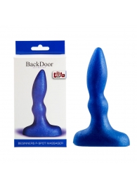 Синий анальный стимулятор Beginners p-spot massager - 11 см. - Lola Games - в Новочебоксарске купить с доставкой