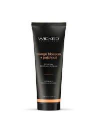 Массажный легкий крем WICKED Orange Blossom plus Patchouli - 120 мл. - Wicked - купить с доставкой в Новочебоксарске