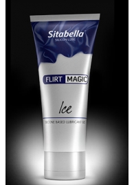 Силиконовая гель-смазка FLIRT MAGIC Ice с лёгким пролонгирующим эффектом - 75 мл. - Sitabella - купить с доставкой в Новочебоксарске