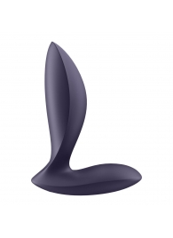 Фиолетовый анальный вибростимулятор Power Plug - Satisfyer - в Новочебоксарске купить с доставкой