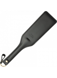 Черная кожаная шлепалка SitaBlack - 30 см. - Sitabella - купить с доставкой в Новочебоксарске