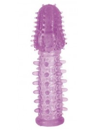 Фиолетовая насадка, удлиняющая половой член - 13,5 см. - Toyfa Basic - в Новочебоксарске купить с доставкой