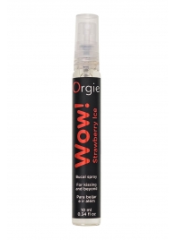 Оральный спрей ORGIE Wow! Strawberry Ice Blowjob Spray с охлаждающим и возбуждающим эффектом - 10 мл. - ORGIE - купить с доставкой в Новочебоксарске