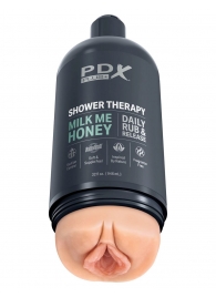 Телесный мастурбатор-вагина Shower Therapy Milk Me Honey - Pipedream - в Новочебоксарске купить с доставкой
