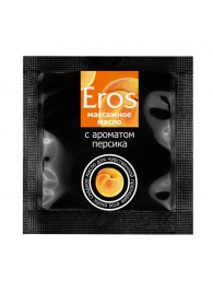 Саше массажного масла Eros exotic с ароматом персика - 4 гр. - Биоритм - купить с доставкой в Новочебоксарске