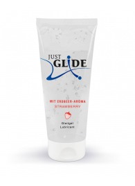 Лубрикант на водной основе Just Glide Strawberry с ароматом клубники - 200 мл. - Orion - купить с доставкой в Новочебоксарске