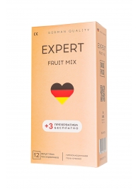 Ароматизированные презервативы EXPERT Fruit Mix - 12 шт.(+3 в подарок) - Expert - купить с доставкой в Новочебоксарске