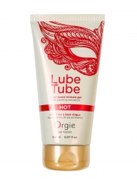 Интимный гель на водной основе Lube Tube Hot с разогревающим эффектом - 150 мл. - ORGIE - купить с доставкой в Новочебоксарске