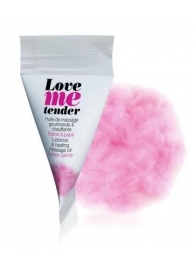 Съедобное согревающее массажное масло Love Me Tender Cotton Candy с ароматом сладкой ваты - 10 мл. - Love to Love - купить с доставкой в Новочебоксарске