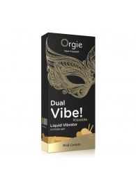 Съедобный гель Dual Vibe Pina Colada с эффектом вибрации и вкусом коктейля пина колада - 15 мл. - ORGIE - купить с доставкой в Новочебоксарске