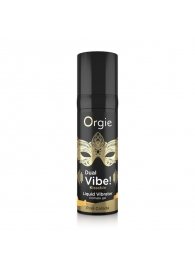 Съедобный гель Dual Vibe Pina Colada с эффектом вибрации и вкусом коктейля пина колада - 15 мл. - ORGIE - купить с доставкой в Новочебоксарске