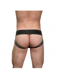 Мужские блестящие серебристо-черные трусы-джоки - La Blinque купить с доставкой