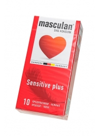 Презервативы Masculan Sensitive plus - 10 шт. - Masculan - купить с доставкой в Новочебоксарске