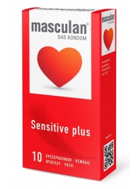 Презервативы Masculan Sensitive plus - 10 шт. - Masculan - купить с доставкой в Новочебоксарске