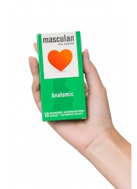 Презервативы анатомической формы Masculan Anatomic - 10 шт. - Masculan - купить с доставкой в Новочебоксарске