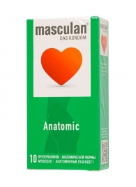 Презервативы анатомической формы Masculan Anatomic - 10 шт. - Masculan - купить с доставкой в Новочебоксарске