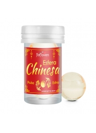 Интимный гель Chinesa Esfera с охлаждающе-пульсирующим эффектом (2 шарика по 3 гр.) - HotFlowers - купить с доставкой в Новочебоксарске