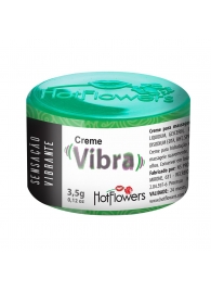 Возбуждающий крем Vibra с эффектом вибрации - 3,5 гр. - HotFlowers - купить с доставкой в Новочебоксарске