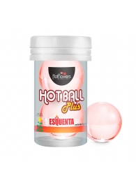 Лубрикант на масляной основе Hot Ball Plus с разогревающим эффектом (2 шарика по 3 гр.) - HotFlowers - купить с доставкой в Новочебоксарске