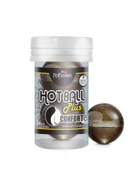Анальный лубрикант на масляной основе Hot Ball Plus Conforto (2 шарика по 3 гр.) - HotFlowers - купить с доставкой в Новочебоксарске