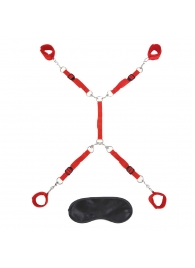 Красная фиксация на матрас Classic Bedspreader - Lux Fetish - купить с доставкой в Новочебоксарске