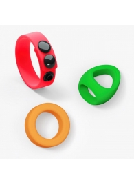 Набор из 3 разноцветных эрекционных колец Kit Neon Ring - Love to Love - в Новочебоксарске купить с доставкой