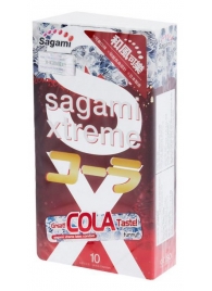 Ароматизированные презервативы Sagami Xtreme COLA - 10 шт. - Sagami - купить с доставкой в Новочебоксарске