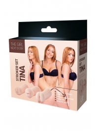 Набор из 3 мастурбаторов The Girl Next Door Tina - Dream Toys - в Новочебоксарске купить с доставкой